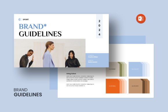Download Brand Guidelines PowerPoint Template - Brand Collection
