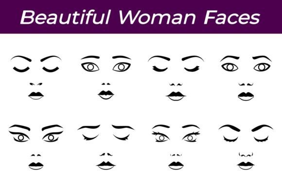 Download Woman Faces Illustrations - Woman Collection