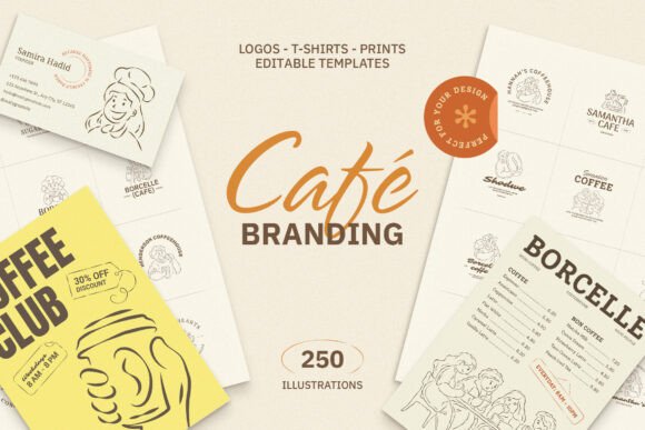 Download Whimsical Cafe &amp; Bakery Branding Kit - Brand Collection