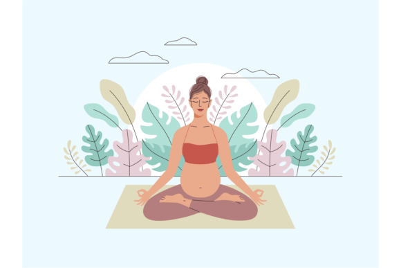 Download Pregnancy Woman Meditation. Yoga Lifesty - Woman Collection