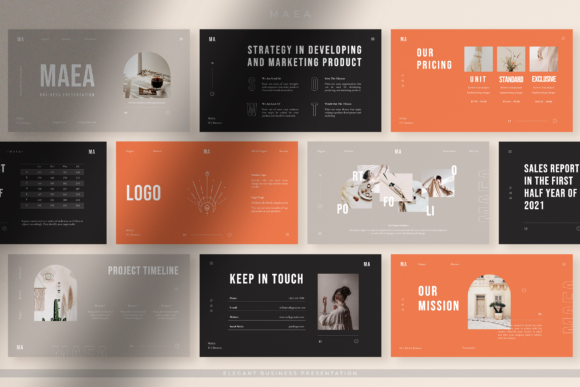 Download Maea - Elegant Brand Identity PPT - Brand Collection
